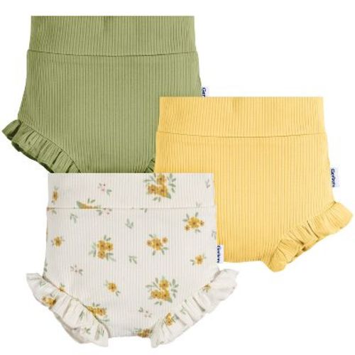 Gerber Baby Girls' Bubble Short - 3-Pack, Color: Floral, Size: 0-3 months