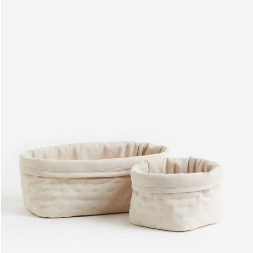 2-pack Quilted Storage Baskets
