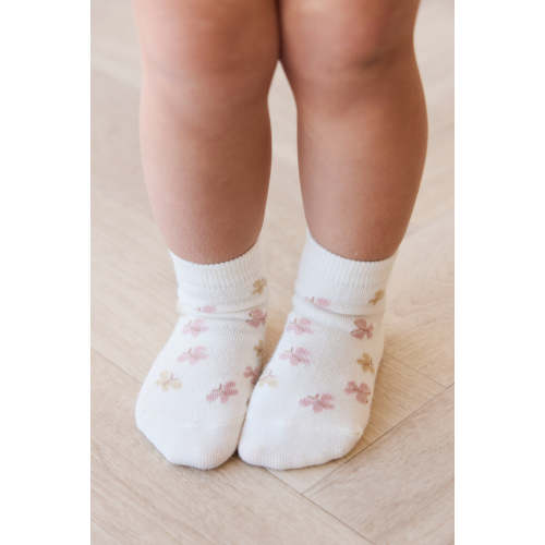Harlow Sock - Playful Butterflies – Jamie Kay USA