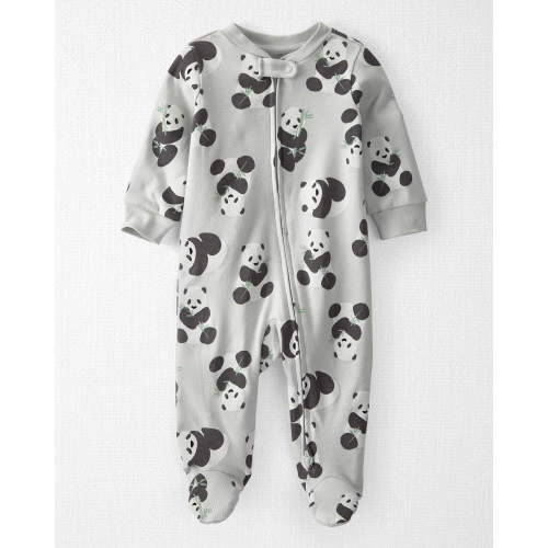 Baby Organic Cotton Sleep & Play Pajamas
 - Style,Panda Print