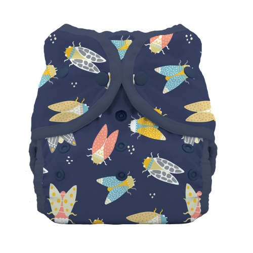Thirsties Duo Wrap - Snap - SIZE 1 in Cicada