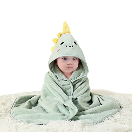Febvao Baby Hooded Towels,31 x 31 in Baby Washcloths, Infant Super Soft Baby Bath Towels with Hood for Toddlers1-3,Highly Absorbent Viscose Hooded Towel for Boys, Girls, Newborn Essentials