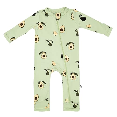 KYTE BABY Unisex Rayon Made From Bamboo Zippered Rompers 0-24 Months
