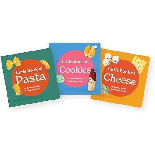 Little Books Culinary Collection Future Foodie 3 Board Book Box Set Pasta Cookies Cheese Phonics and Rhymes Baby Shower Gift 0-12 Months Toddler Book Ages 1-4 Years Board book – Picture Book, October 22, 2022