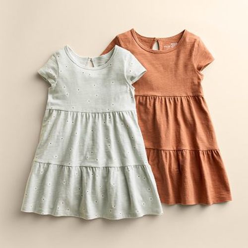 Baby & Toddler Girl Little Co. By Lauren Conrad 2-Pack Organic Cotton Tiered Dresses
