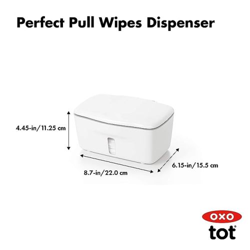 OXO Tot Perfect Pull Wipes Dispenser, Baby Wipe Holder