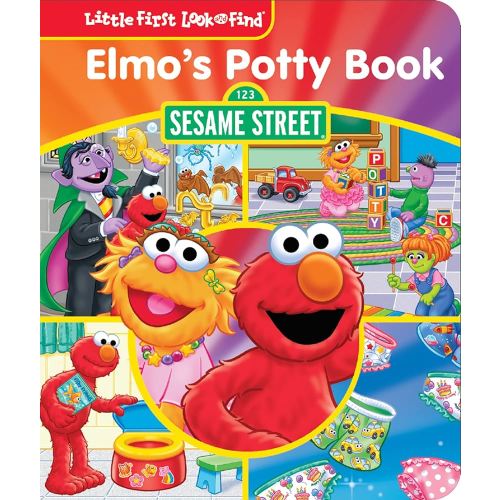 Sesame Street Elmo, Zoe, Count, and More! Elmos Potty Book Little First Look and Find Activity Book PI Kids
