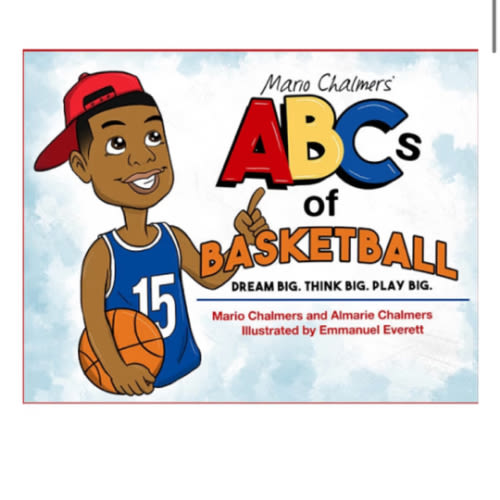 Kansas Jayhawks BLUE Mario Chalmers ABCs of Basketball Children's Book - 9250015