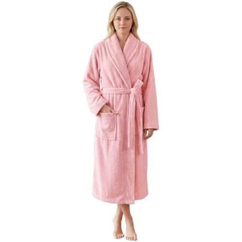 PJGGZ Women's Shawl Collar Bathrobe, Soft Long Towel Robes for Women - Super Absorbent Quick Dry yet Warm