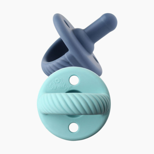 Itzy Ritzy 2-Pack Silicone Pacifiers - Blue