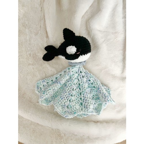 Orca Crochet Lovey - Customizable