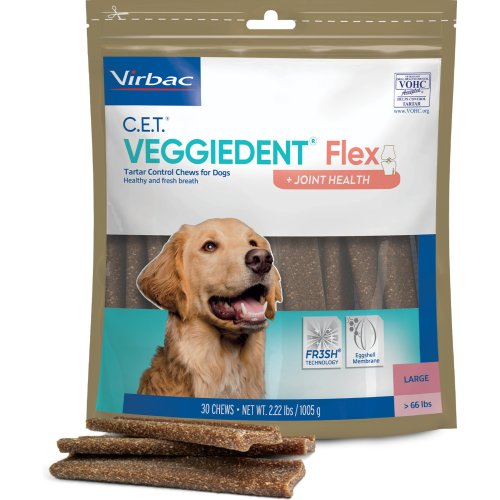 Hank - Virbac C.E.T. VeggieDent Flex + Joint Health Dental Chews for Large Dogs