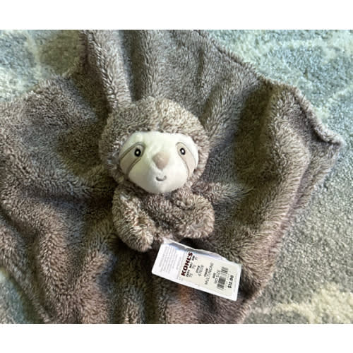 Carter's Brown Sloth Cuddle Plush Blankey