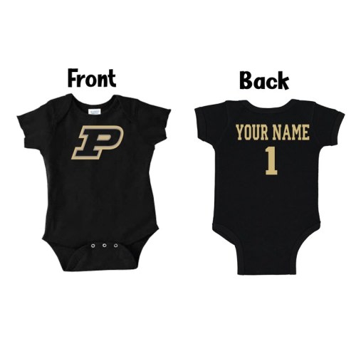 Customizable Purdue Boilermakers University Black Baby Bodysuit - Etsy