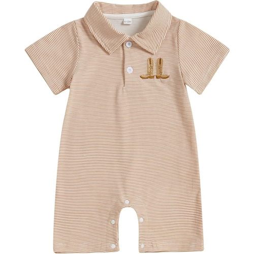 Cowboy Striped Bodysuit 0-3M