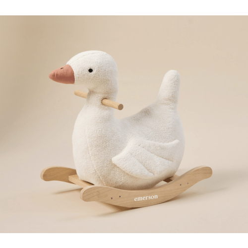 Pottery Barn Kids - Personalized Duckling Plush Nursery Rocker