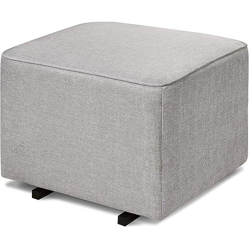DaVinci Universal Gliding Ottoman in Misty Grey, Greenguard Gold & CertiPUR-US Certified