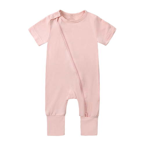 Fshinging Baby Rompers Footless Pajamas Zipper Short Sleeve Sleeper Jumpsuit 4 Month Baby Girl Clothes