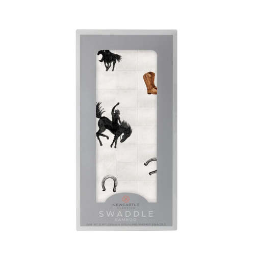 Cowboy Bronc Bamboo Swaddle