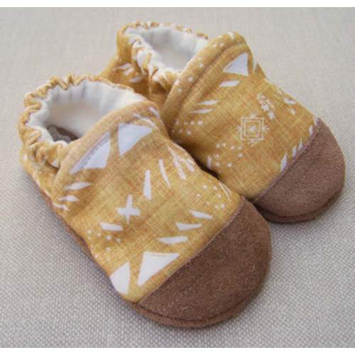 Organic Cotton Knit Slippers - Mustard Seed – Green Bean Baby Boutique