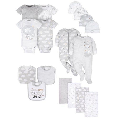 Gerber® Baby Boy or Girl Gender Neutral Shower Gift Set, 17-Piece