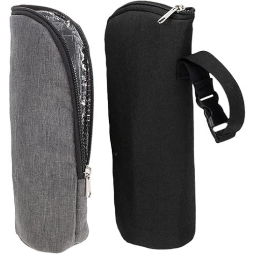 2pcs Insulated Baby Bottle Bags Tote Pouch Breastmilk Cooler Portable Baby Bottle Warmer Bag for Nursing Mom Daycare Travel