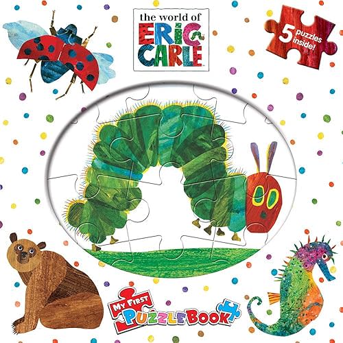 The World of Eric Carle My First Puzzle Book - Jigsaw Puzzles for kids, 10-page board book, 5 puzzles to enjoy Board book – June 1, 2023