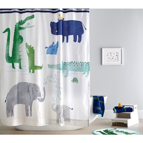 Safari Printed Shower Curtain