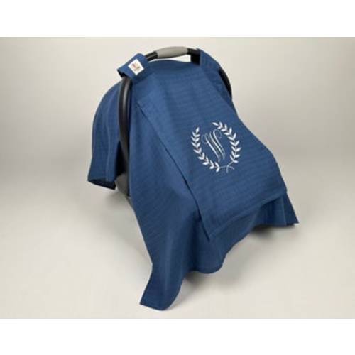 Handleless Car Seat Canopy Cover Baby Girl and Boy in Denim Blue Pique With Peekaboo Mesh Window, Personalized Car Seat Cover (100% Cotton) - Etsy