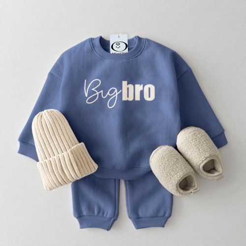 BIG BRO Baby 2-Piece Blue Set