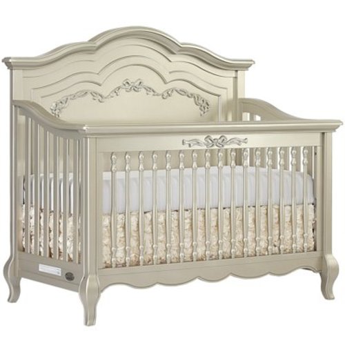Evolur Aurora 5-in-1 Convertible Crib, Metallic Gold Dust