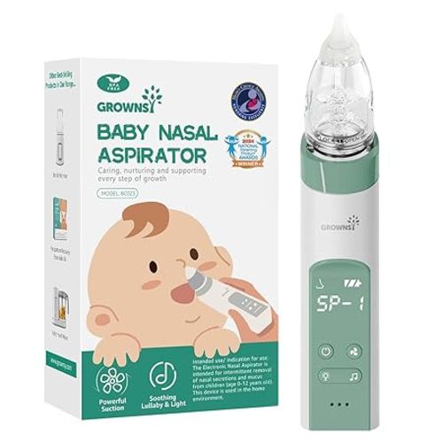 GROWNSY Nasal Aspirator for Baby | Green