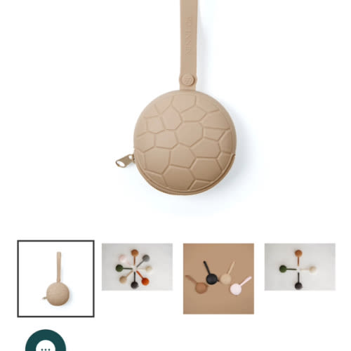 BPA Free Silicone Pacifier Case in Mocha - Ninni Co.
