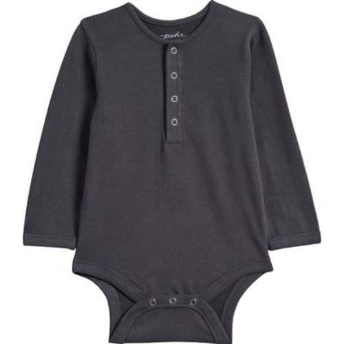 Essentials Long Sleeve Organic Cotton Bodysuit, 12-18M