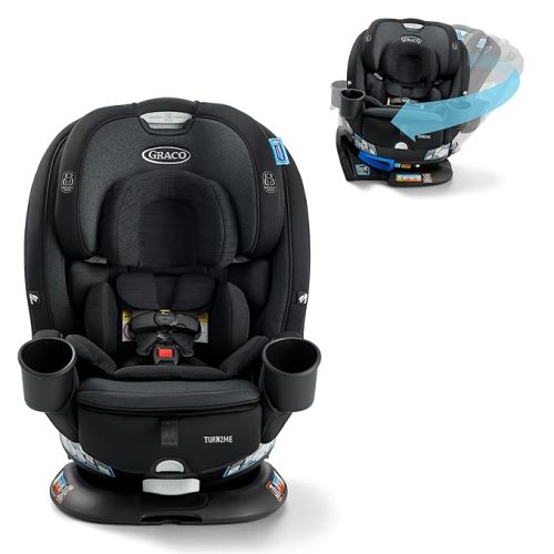 Turn2Me 3-in-1 Convertible Car Seat, Cambridge, Featuring Headrest and Harness Adjust, Easy Installation and Steel Reinforced Frame