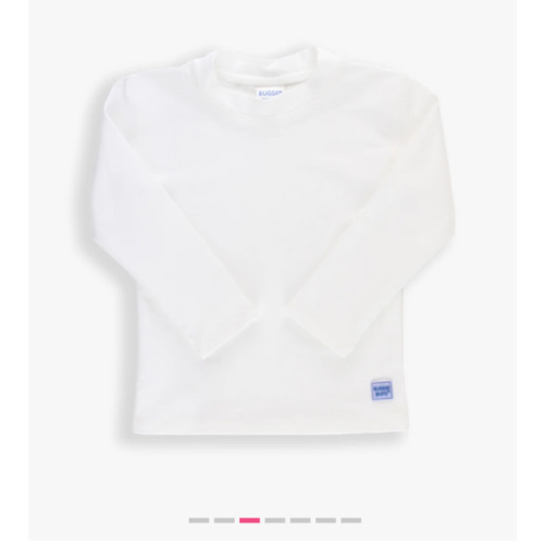 White 6-12 mos Long Sleeve Rash Guard | RuggedButts
