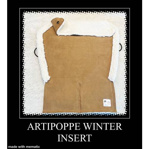 Artipoppe Winter Insert - Sherpa - Faux Suede - Faux Sherpa - Warm Babywearing