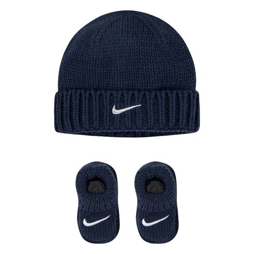 Newborn Baby Nike Knit Hat and Booties 2-Piece Set