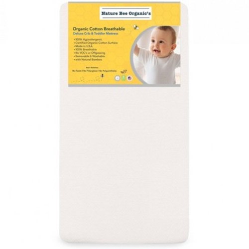 Nature Bee Organic's Deluxe Breathable Crib & Toddler Mattress