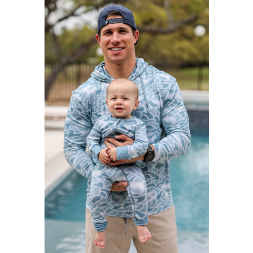 Seaside Camo Footie – Newborn