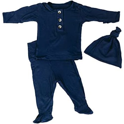 Coming Home Outfit and Hat Set for newborn boy and newborn girl, soft and stretchy gender neutral baby clothes, layette