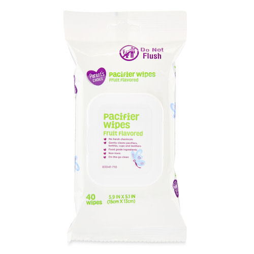 Parent's Choice Pacifier Wipes, Fruit Flavored, 40 Count