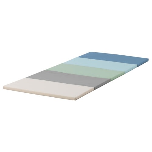 PLUFSIG Folding gym mat - blue 30 3/4x72 7/8 "