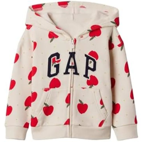GAP Baby Girl's Playtime Favorites Logo Full Zip Hoodie Hooded Sweatshirt