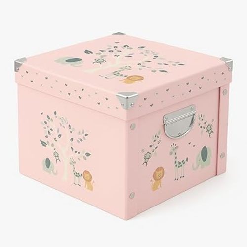 GroWings Baby Keepsake Box - Large Memory Storage for Newborns, Suitable for Boys and Girls, Strong, Durable, and Collapsible Gifts