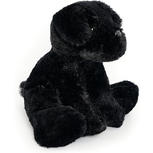 Small Retrievers Labs Labrador Puppy Dog Stuffed Animals Plush Toys for Kids Boys Girls Birthday Bedtime Easter, 7.9" Black