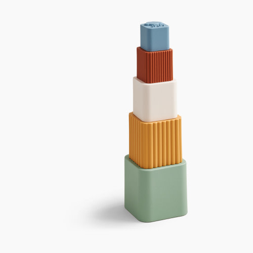 Itzy Ritzy Itzy Sprinkle Bath Stacking Cups - Sage Rainbow