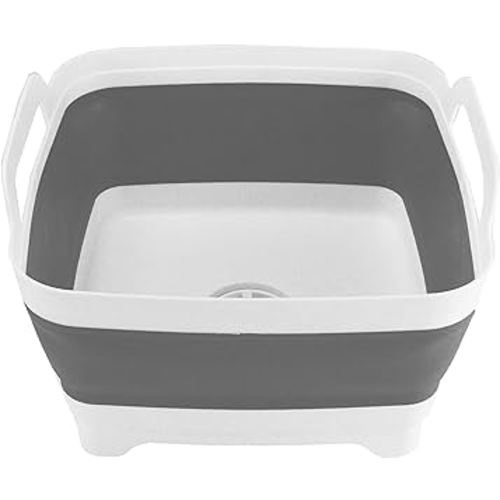 Seymour's Collapse-A Sink 9L - White and Grey Foldable, Compact Washing Basin in White and Grey for Kitchen, Camping, and Outdoor Use : Amazon.com.au: Home Improvement