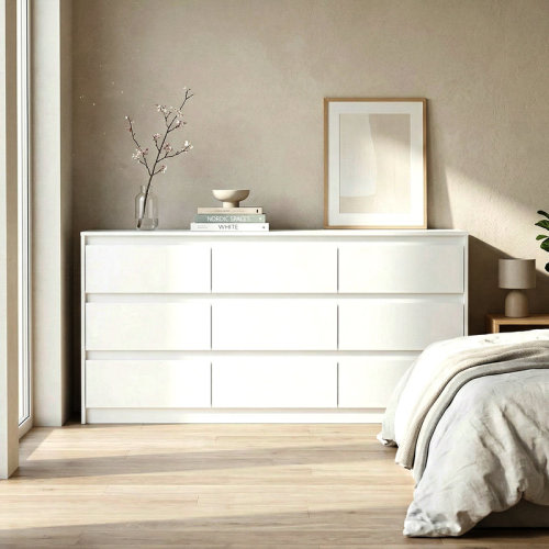 Ebern Designs Chest Of Drawers 9 Drawer Dresser, Wood Dresser 9 Drawer Chest & Reviews | Wayfair