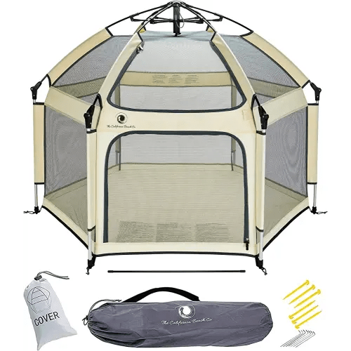 POP 'N GO Baby Playpen - Indoor & Outdoor Playpen for Babies and Toddlers - Baby Beach Tent, Foldable, Portable W/Canopy & Travel Bag - Pop Up Pack and Play Yard